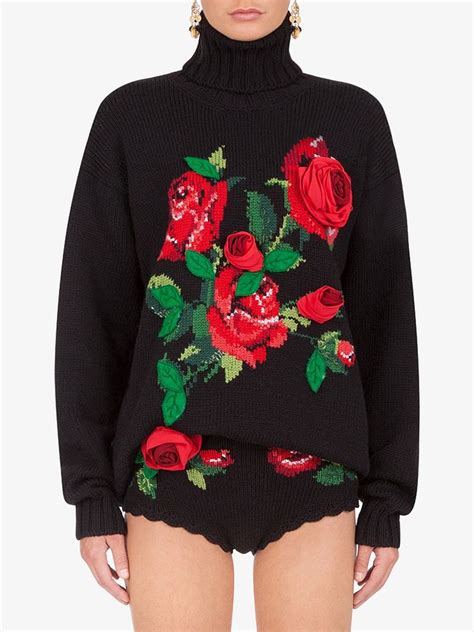 dolce gabbana sweater rose|farfetch dolce gabbana sweater.